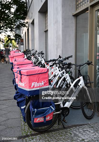 Flink Rider Bicycles from the Flink food delivery service in Mitte. Flink SE is a ...