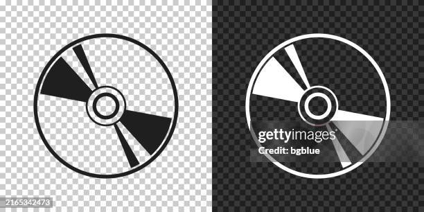 cd or dvd. icon for design on blank background - compact disc stock illustrations