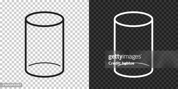 stockillustraties, clipart, cartoons en iconen met cylinder. icon for design on blank background - tube