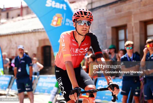 Oscar Rodriguez Garaicoechea of Spain and Team INEOS Grenadiers prior to the 46th Vuelta a Burgos, Stage 1 a 168km stage from Vilviestre del Pinar to...