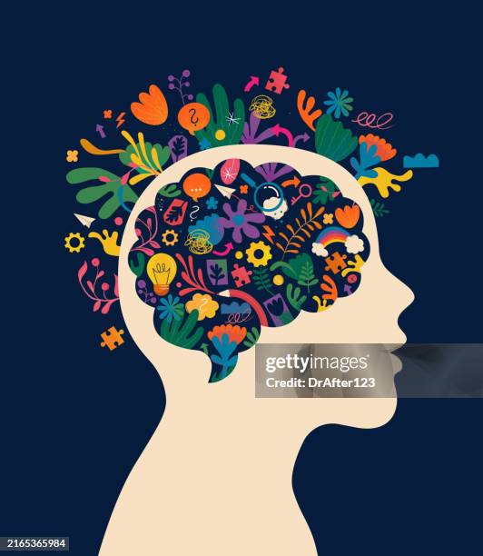 illustrations, cliparts, dessins animés et icônes de imagination et créativité de l’enfant - cerveau
