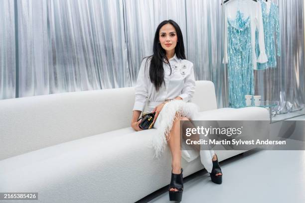 Mrs. Global Universe 2020 Rosenda Casaje during the Rotate x Vogue Scandinavia Breakfast at the Rotate flagship store on August 5, 2024 in...