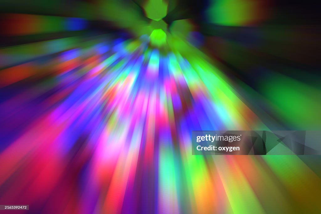 Dynamic Burst Of Multicolor Light Rays Abstract Image Showcasing A ...