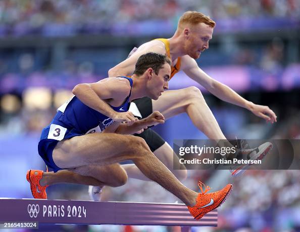Kenneth Rooks Falling Kenneth Rooks of Team United States ompetes during the Men's 3000m ...