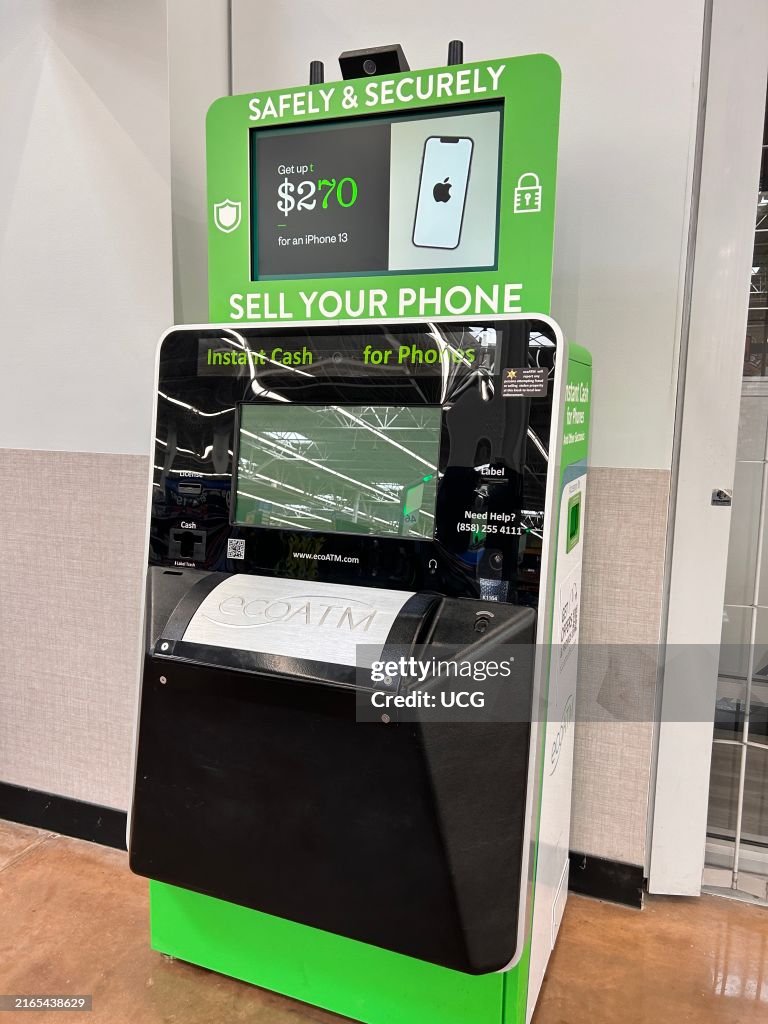 Phone Machine ecoATM machine, sell your smartphone safely and securely, kiosk... News ...