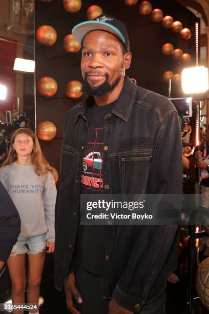 Kevin Durant attends "A Celebration of Olympic Basketball" Presented by NBC Universal and NBA at Team USA House, Palais Brongniart on August 05, 2024...