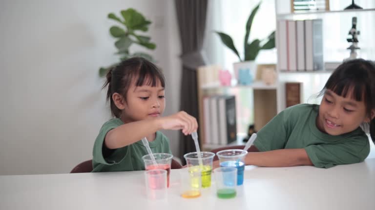 Two Experiments 83 Home Science Experiment Drawing Stock Videos, Footage, & 4K Video ...