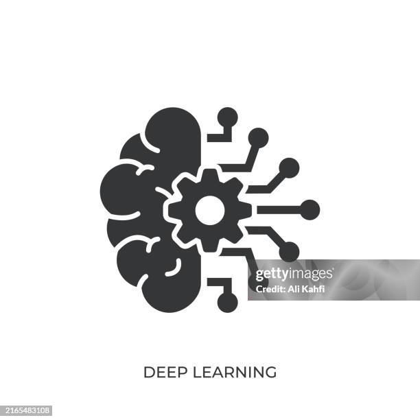 Deep Learning Glyph Solid Icon Solid Icon That Can Be Applied Anywhere Simple Pixel Perfect And Modern Style, Stockfoto