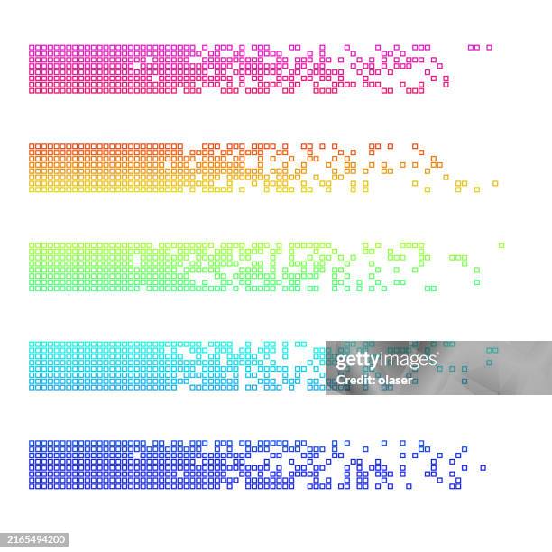 colorful pixelated gradient with a modern look. - colour block background stock illustrations