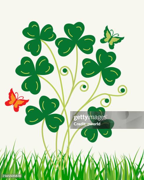 clover background . - celtic stock illustrations