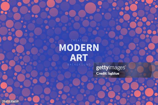abstract geometric background with purple gradient circles - fizzy drink bubbles stock illustrations