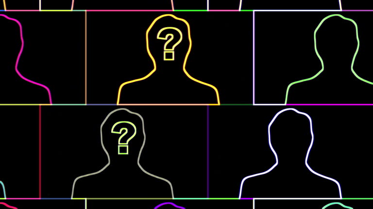 Headshot Rectangular Question Mark 42 Head Question Mark Icon Stock Videos, Footage, & 4K Video Clips ...