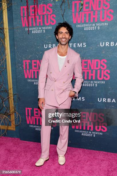 Justin Baldoni attends the "It Ends With Us" New York Premiere at AMC Lincoln Square Theater on August 06, 2024 in New York City.