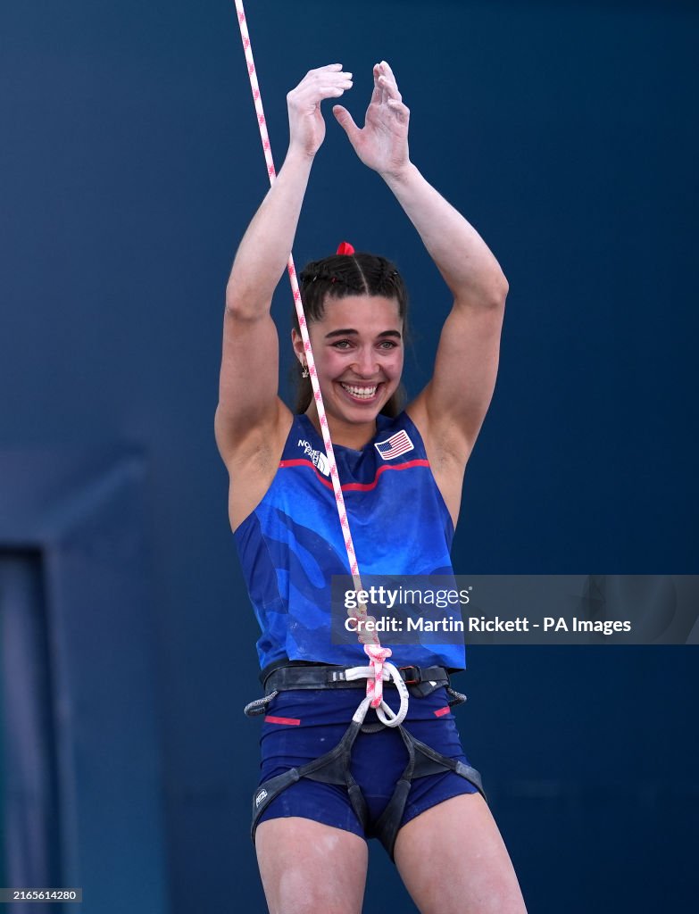 Kate Raboutou USA's Brooke Raboutou during the Women's Boulder & Lead, Final at Le ...