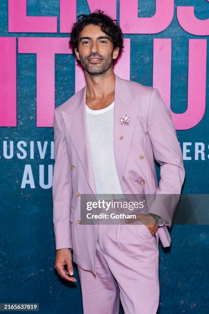 Justin Baldoni attends the "It Ends With Us" New York Premiere at AMC Lincoln Square Theater on August 06, 2024 in New York City.