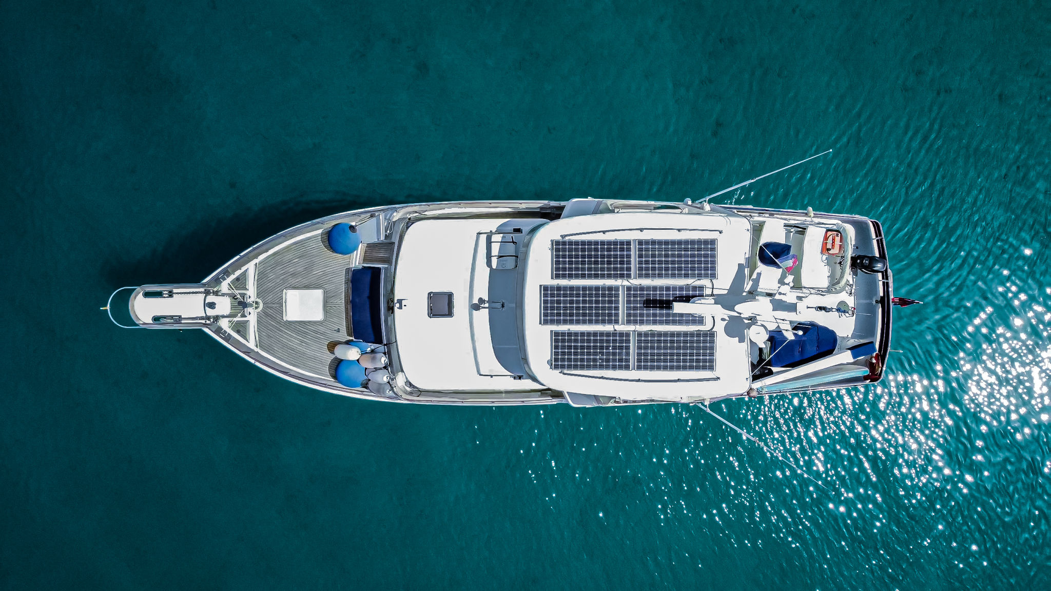 solar panels yacht