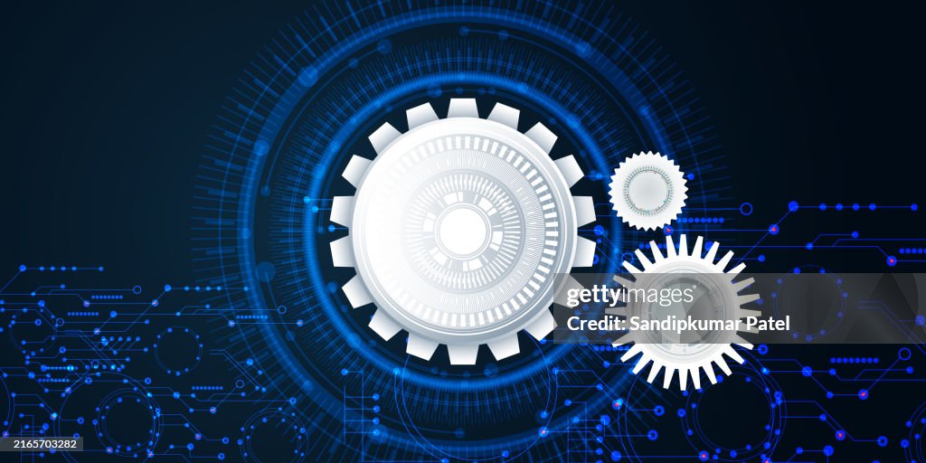 Abstract Technology Background. Communication and engineering concept.