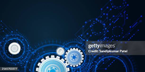 abstract technology background. communication and engineering concept. - science technology engineering math stock illustrations