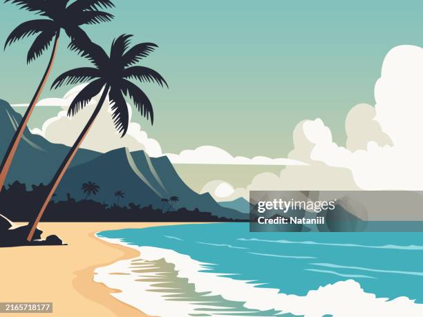 illustrations, cliparts, dessins animés et icônes de les vacances - île