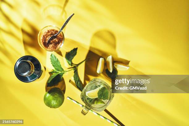 mojito cocktail - ingredient stock pictures, royalty-free photos & images