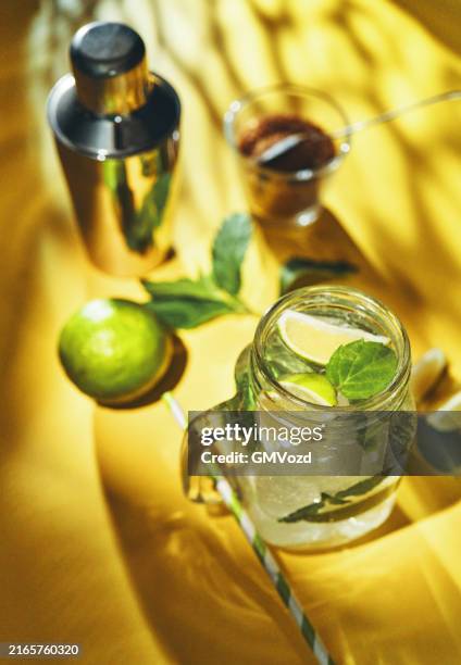mojito cóctel - mojito fotografías e imágenes de stock