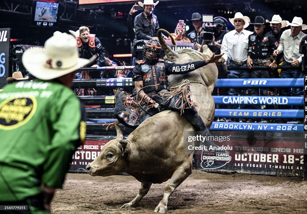 Bpr Riders Professional bull riders compete during the PBR Unleash the Beast ...