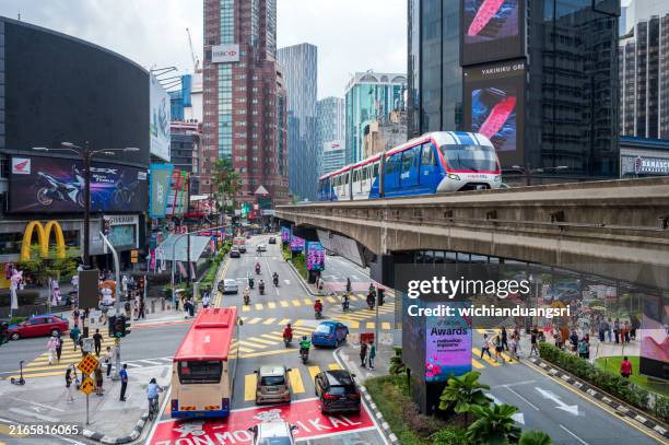 area di bukit bintang, kuala lumpur - boulevard foto e immagini stock