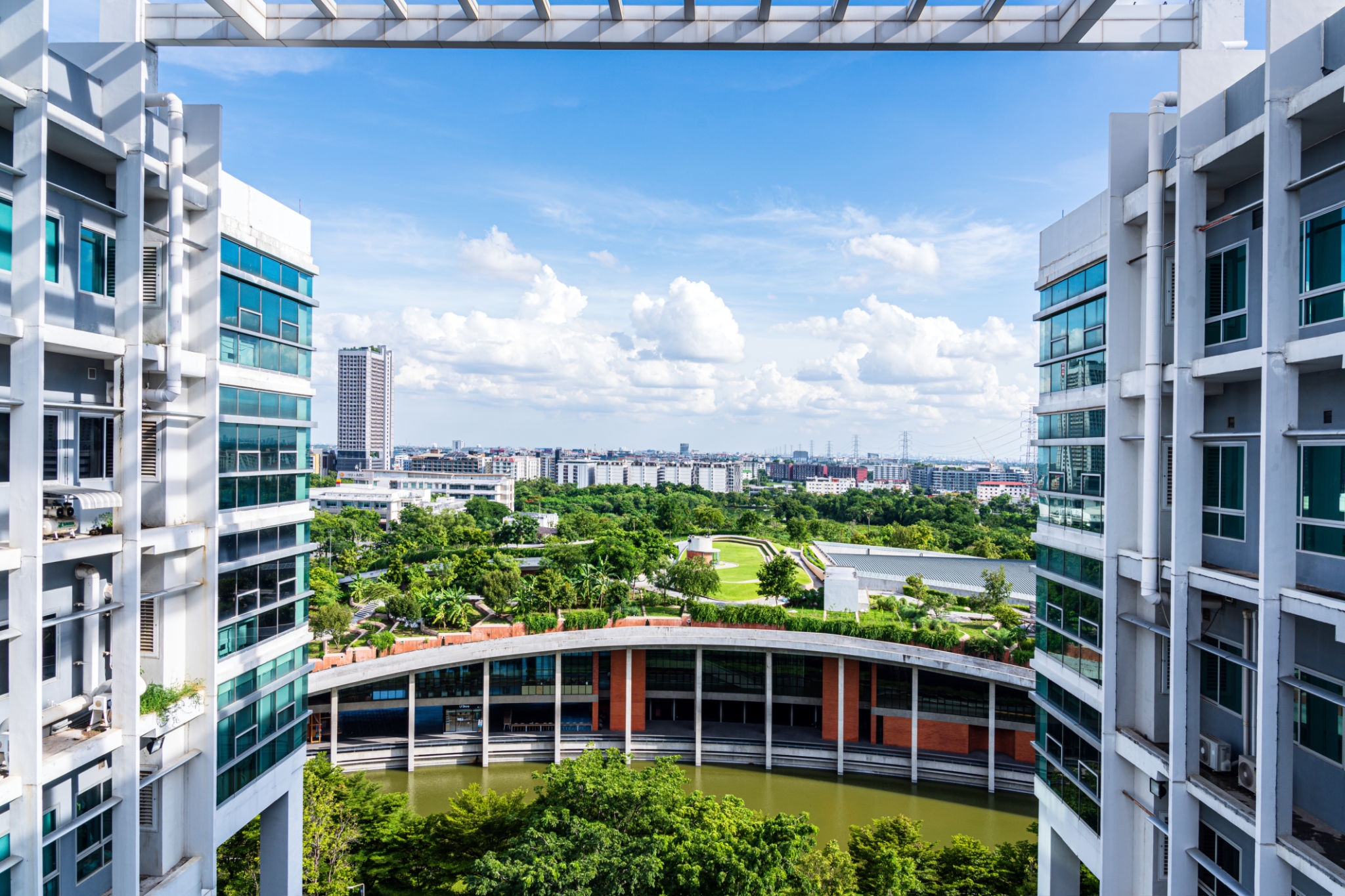 green roof building
