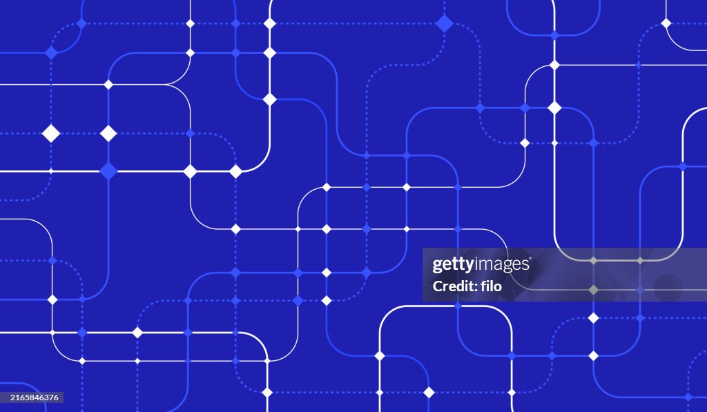 Blaupause Verbindung Netzwerkhintergrund