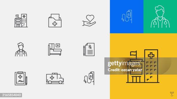 medical related vector design concept. global multi-sphere ready-to-use template. web banner, website header, magazine, mobile application etc. modern design. - plastering services stock illustrations