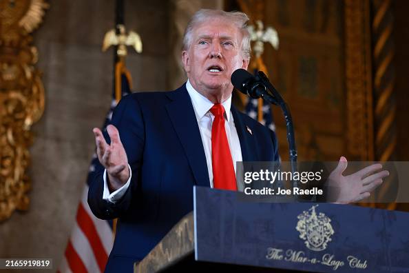 Republican Presidential Nominee Donald Trump Speaks To The Press In Palm Beach, Florida Republican Presidential Nominee Donald Trump Speaks To The Press In Palm Beach, Florida