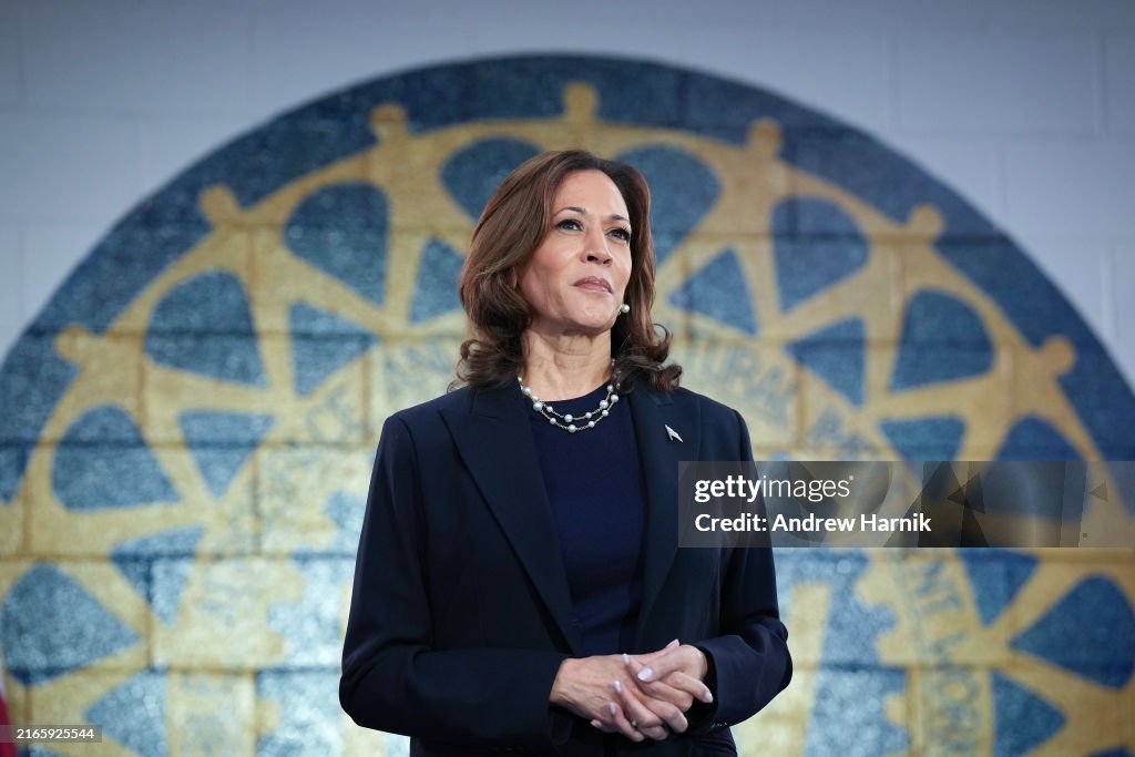 Kamala Harris And Tim Walz Campaign In Michigan