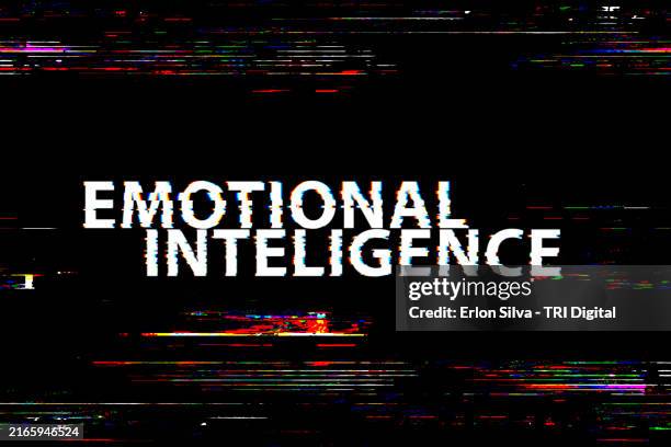 emotional intelligence in a chaotic and unstructured environment - distorted stock pictures, royalty-free photos & images