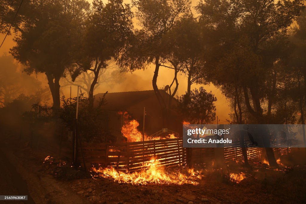 Wildfire in Greece's Athens