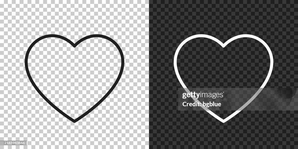 Heart. Icon for design on blank background