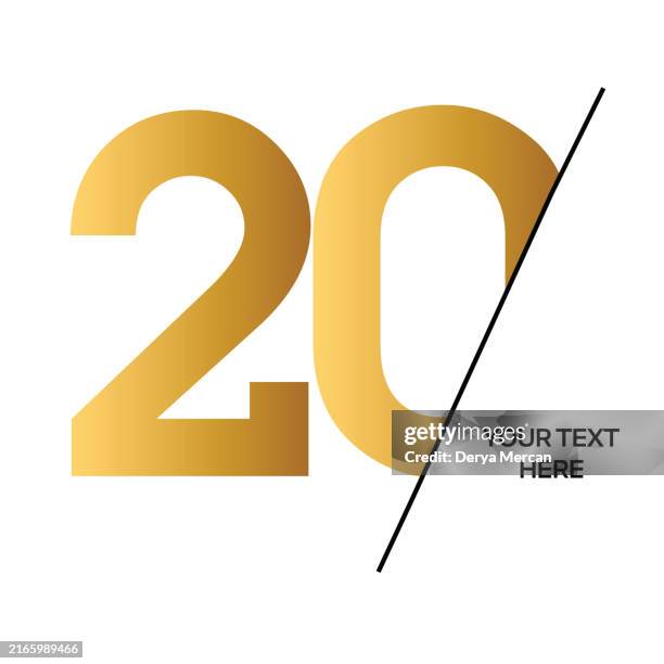 number 20.anniversary stock illustration. number template design vector illustration. - number 20 stock illustrations