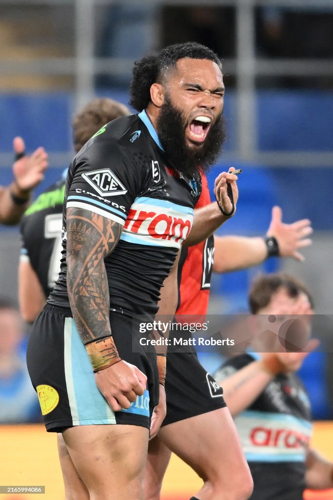 NRL Rd 23 - Titans v Sharks