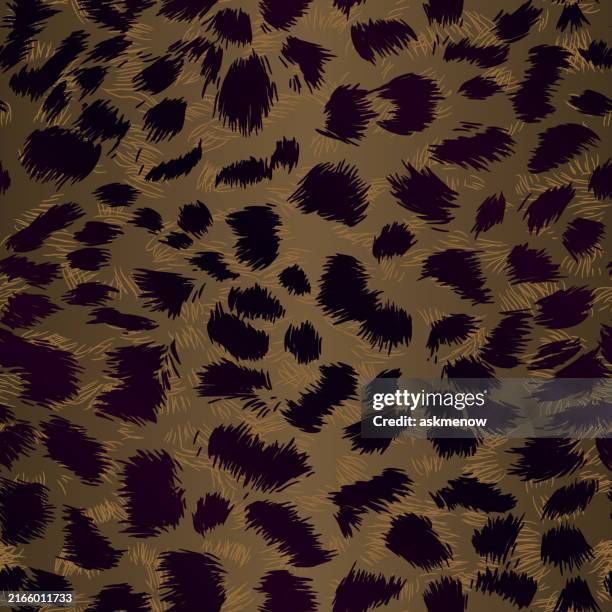 brown spotted fur pattern - jaguar cat stock illustrations