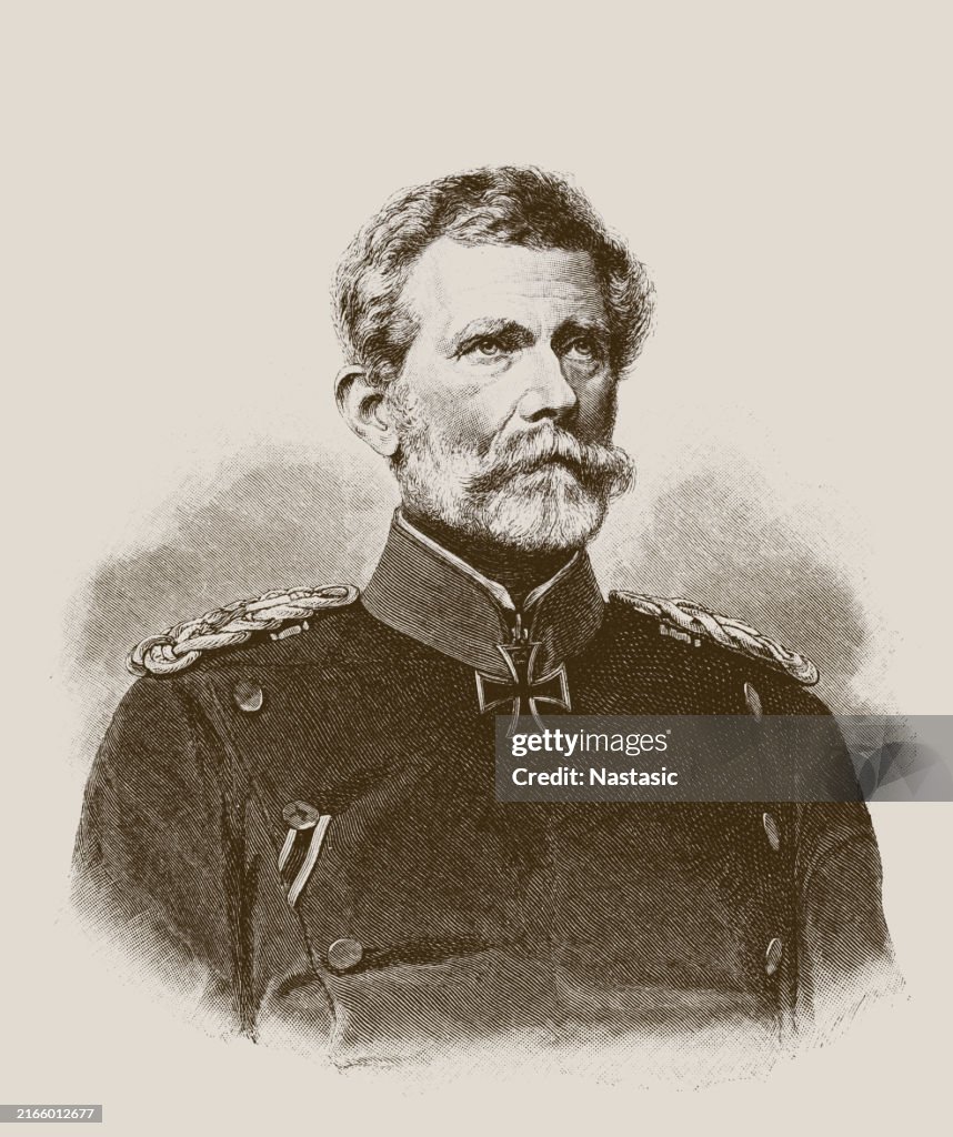 Edwin Freiherr von Manteuffel, 24 February 1809 - 17 June 1885, was a Prussian general who commanded the Prussian I. Corps during the Franco-Prussian War