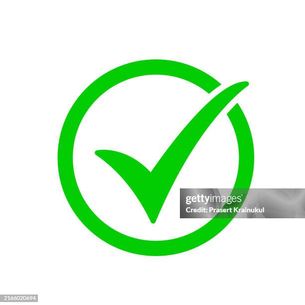 check mark icon vector symbol - caixa de verificação imagens e fotografias de stock