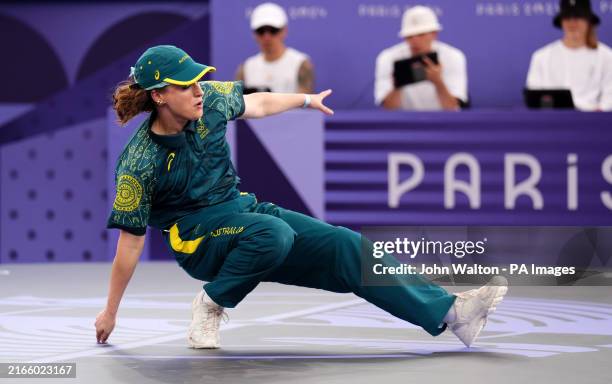 Of Australia during the Breaking, B-Girls Round Robin at La Concorde on the fourteenth day of the 2024 Paris Olympic Games in France. Picture date:...