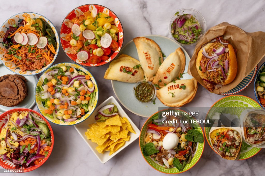 Assortment of Mexican dishes
