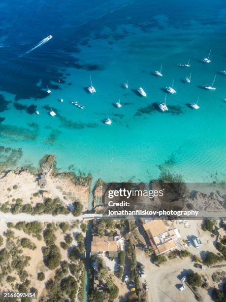 formentera strand - insel formentera stock-fotos und bilder