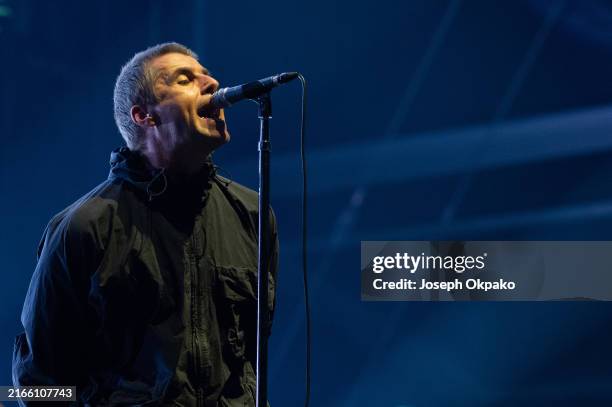 Liam Gallagher performs at Sziget Festival 2024 at Óbuda Island on August 09, 2024 in Budapest, Hungary.