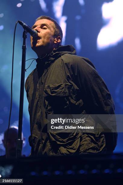 Liam Gallagher performs on stage on day three of Sziget Festival 2024 on Óbuda Island on August 9, 2024 in Budapest, Hungary.