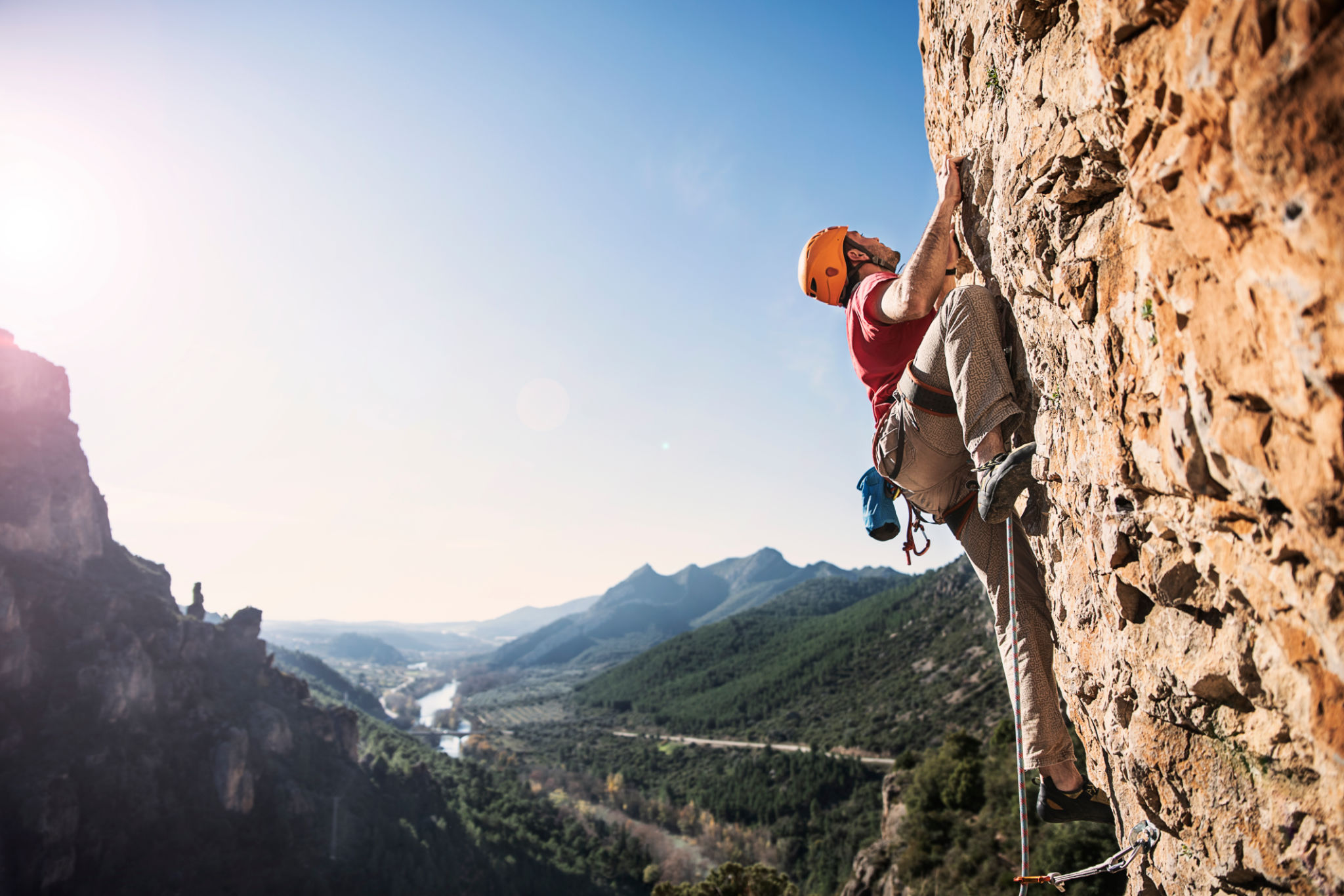 rock climbing