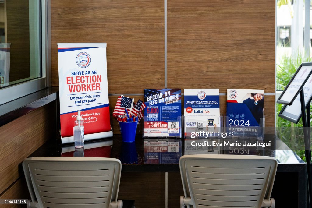 Former President Trump Votes In Florida's Primary