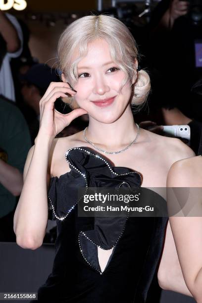 Rosé of South Korean girl group BLACKPINK attends the BLACKPINK World Tour "Born Pink In Cinemas" red carpet on August 09, 2024 in Seoul, South Korea.