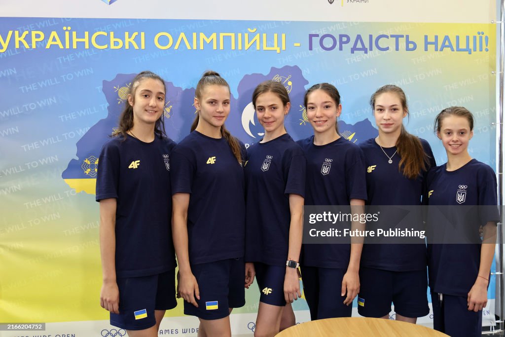 Ukrainian Rhythmic Gymnasts Return From Paris 2024 Olympic Games