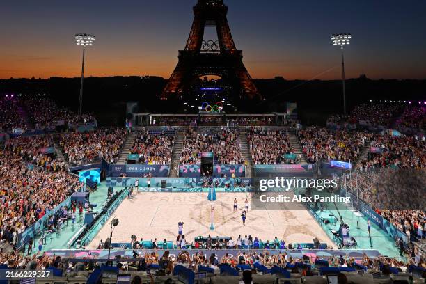 General view inside Eiffel Tower Stadium during the Men's Bronze Medal match between Anders Berntsen Mol and Christian Sandlie Soerum of Team Norway...